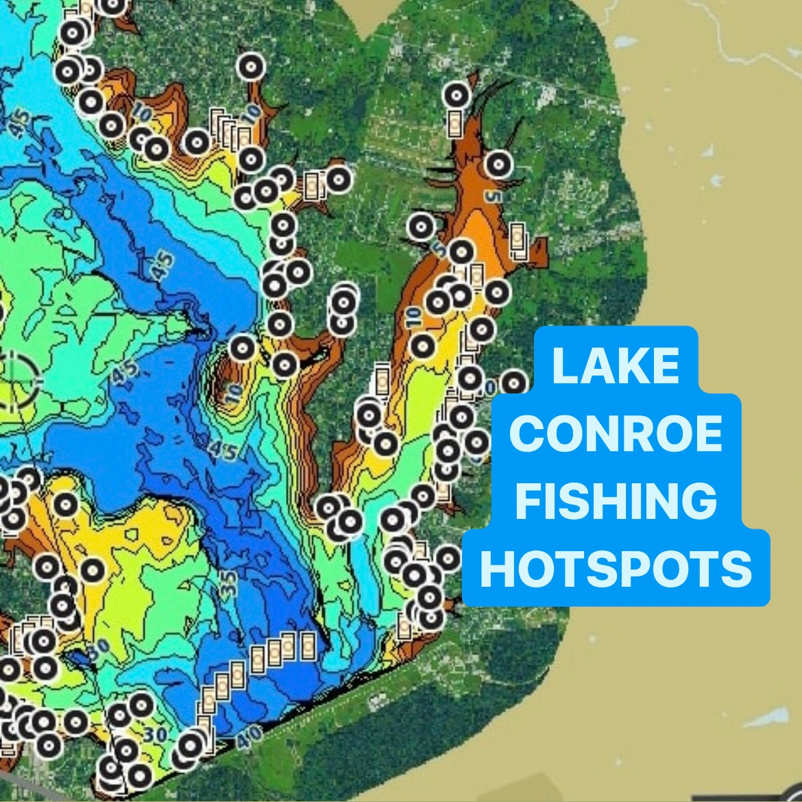 Lake Conroe Fishing Hotspots